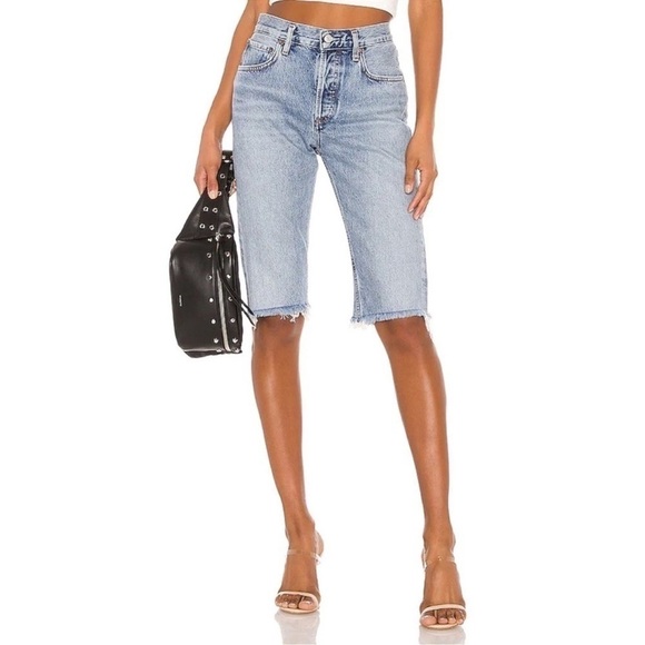 AGOLDE Carrie Denim Shorts - Picture 1 of 12